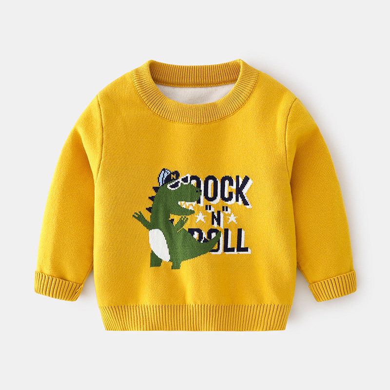 Autumn Boy Cartoon Sweater - Image 2