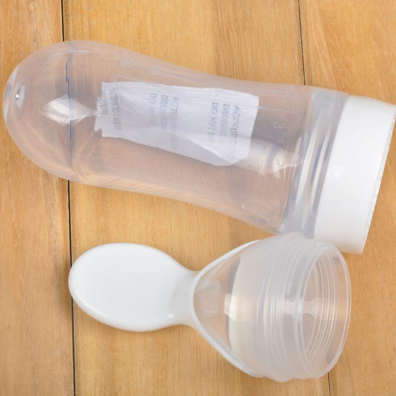 Silicone squeeze-type baby feeding bottle - Image 5