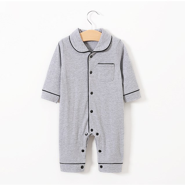 baby pajamas solid color bodysuit - Image 5