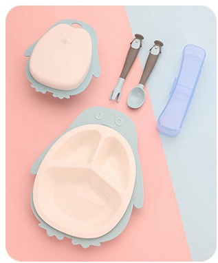 Children's divided dinner plate