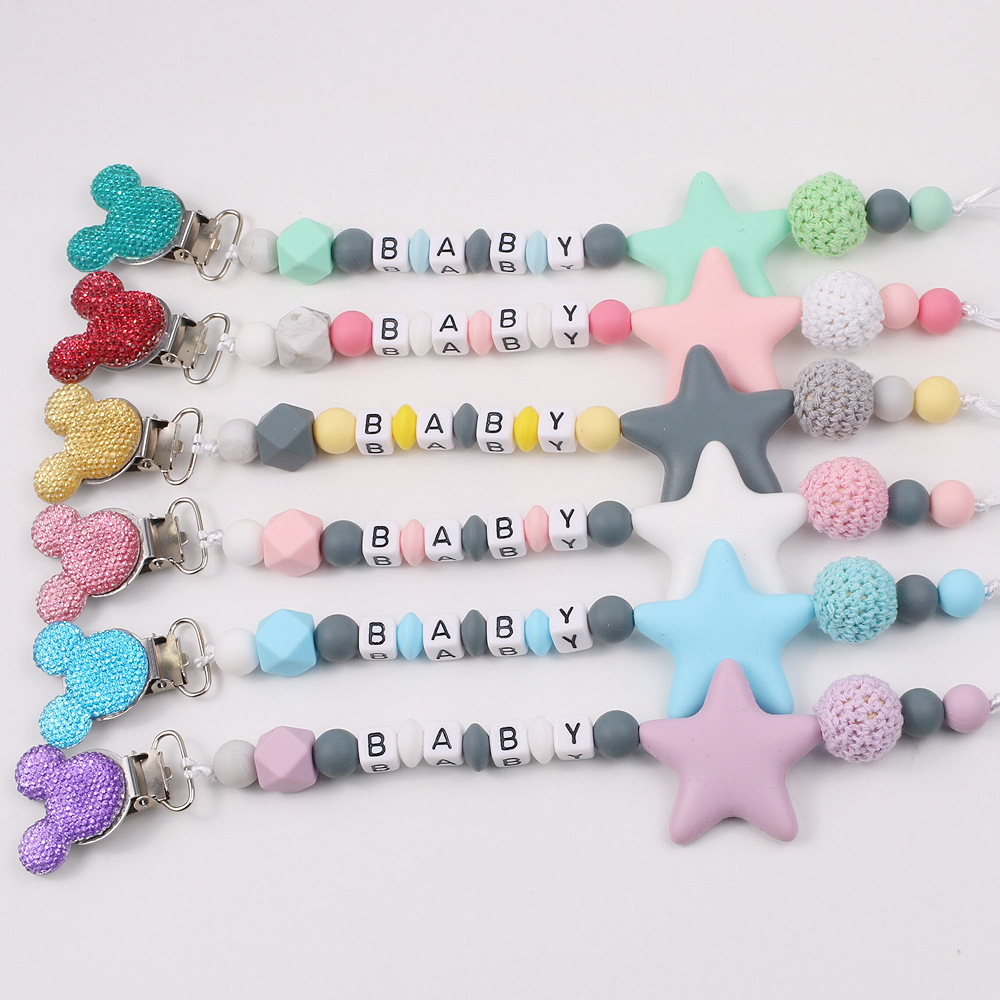 Pentagram-shaped silicone pacifier chain - Image 3