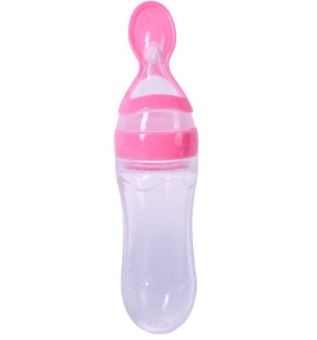 Silicone squeeze-type baby feeding bottle - Image 7