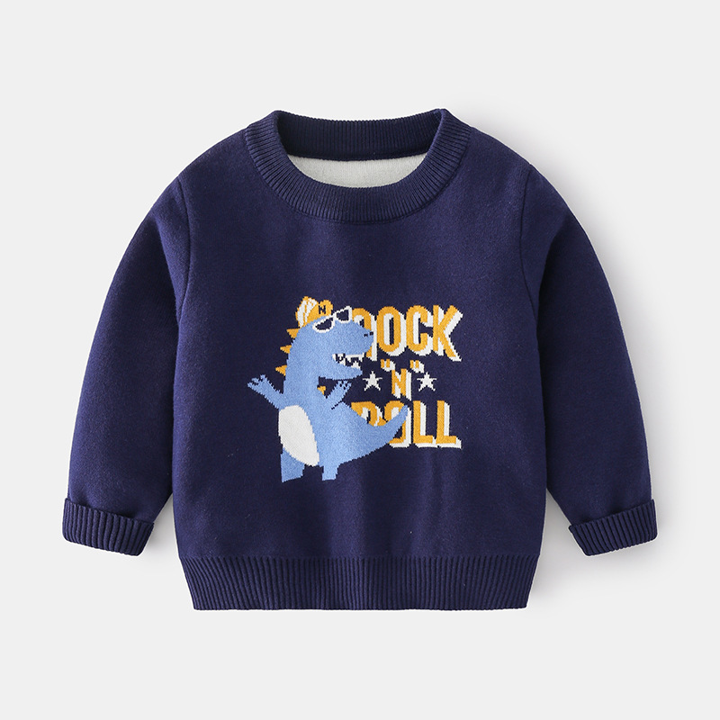 Autumn Boy Cartoon Sweater - Image 4