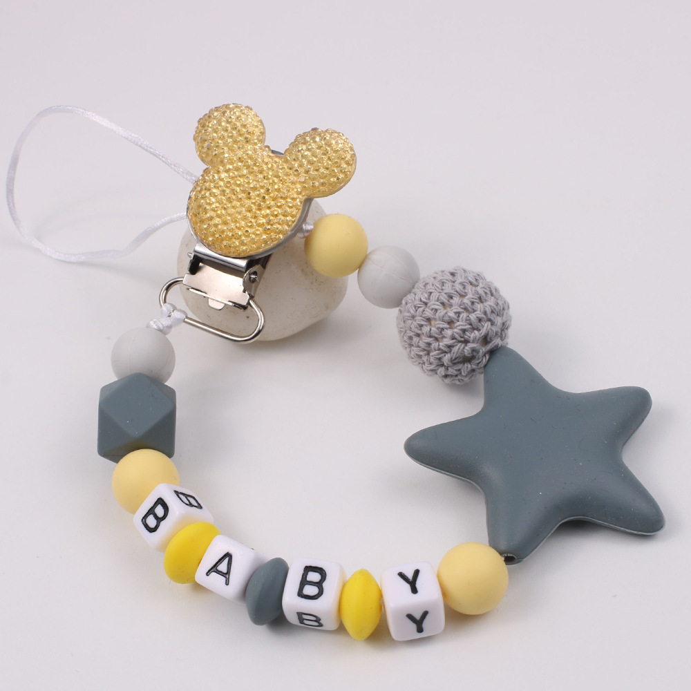 Pentagram-shaped silicone pacifier chain - Image 6