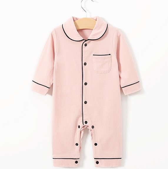 baby pajamas solid color bodysuit - Image 6