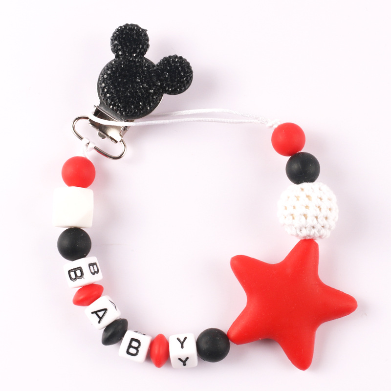 Pentagram-shaped silicone pacifier chain - Image 12