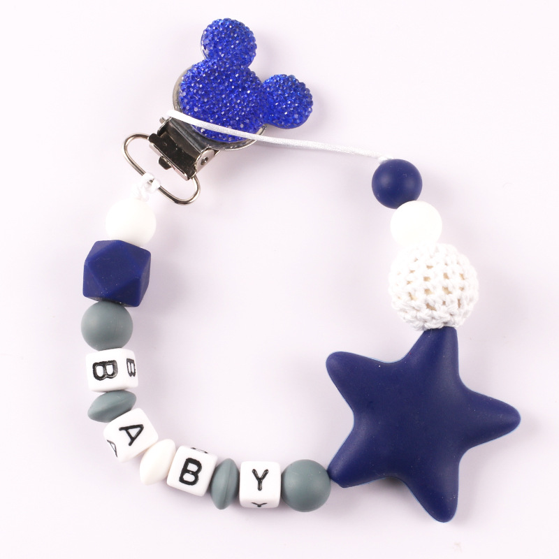 Pentagram-shaped silicone pacifier chain - Image 11