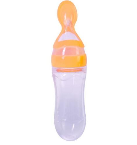 Silicone squeeze-type baby feeding bottle - Image 8