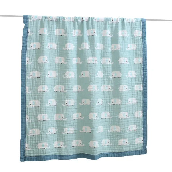 Six-layer baby blanket/swaddling cloth for children